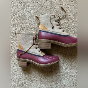 Sperry Heeled Rain Boots